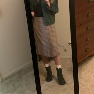 Leopard Print Wrap Skirt